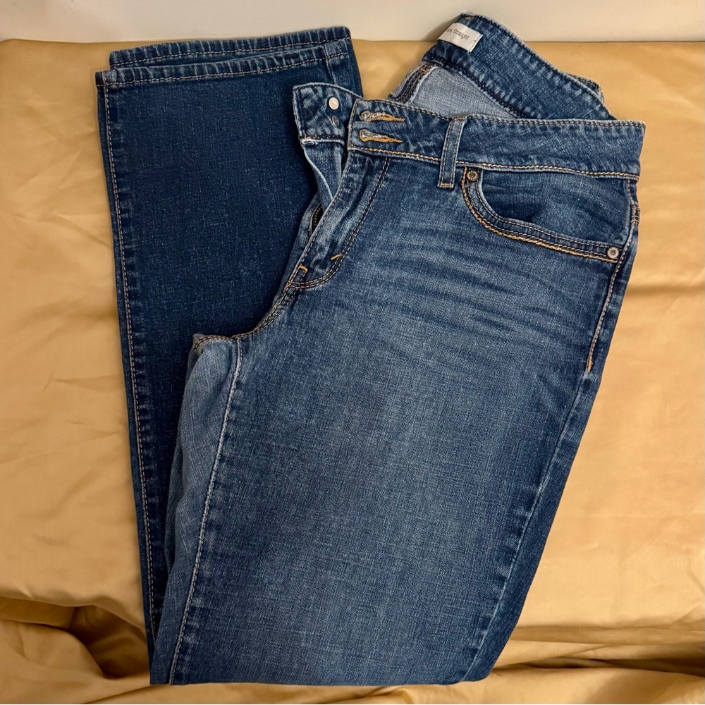Levi’s 529 Curvy Straight Jeans Women’s Medium Wash Stretch Denim 14M W32 L32